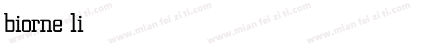 biorne light字体转换